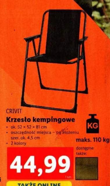 krzesło kempingowe