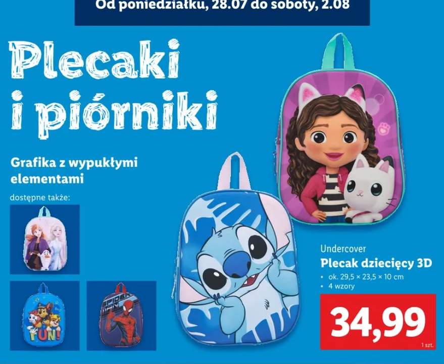 plecak dziecięcy