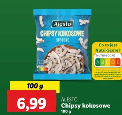 chipsy kokosowe