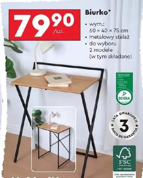 biurko składane