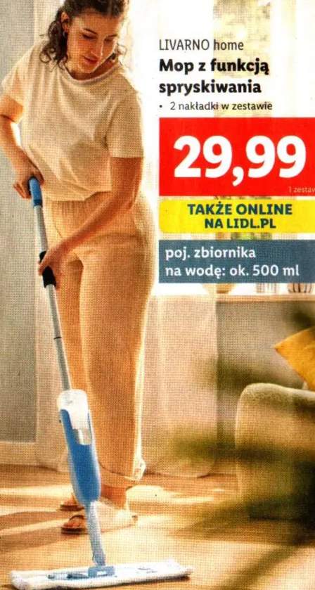 mop ze spryskiwaczem