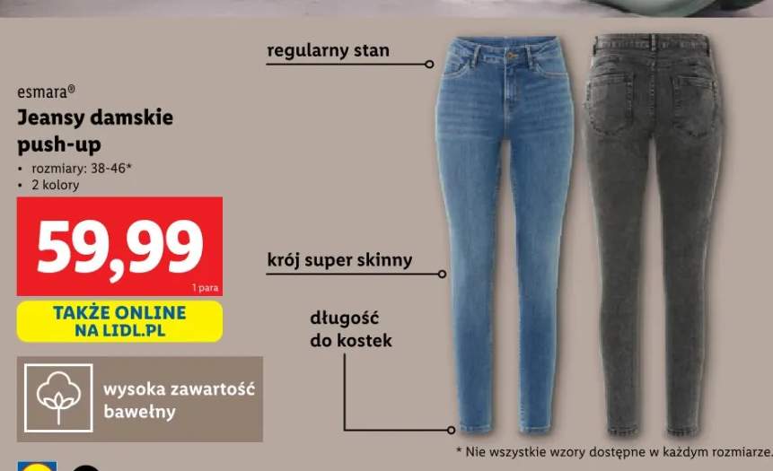 jeansy damskie