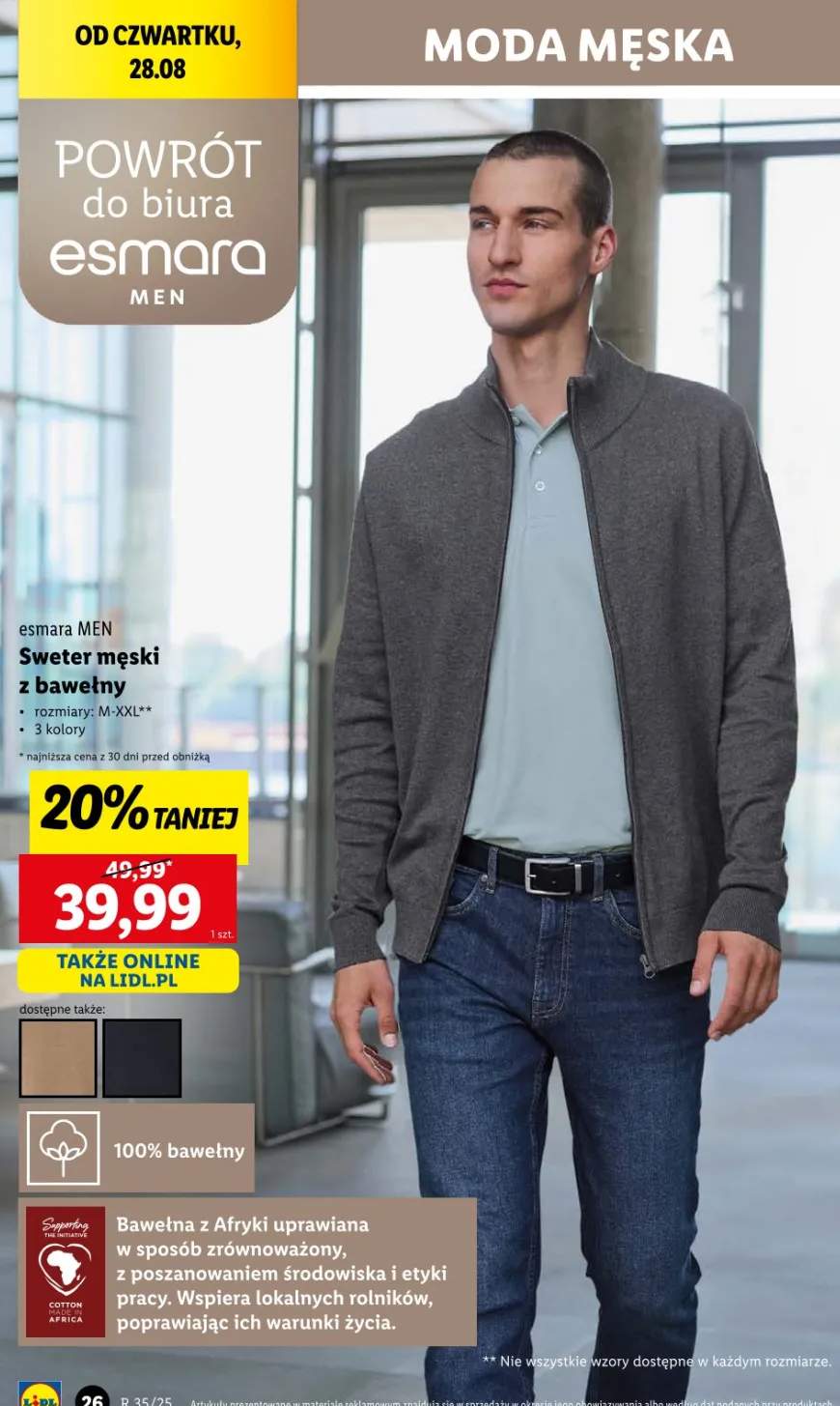 sweter męski