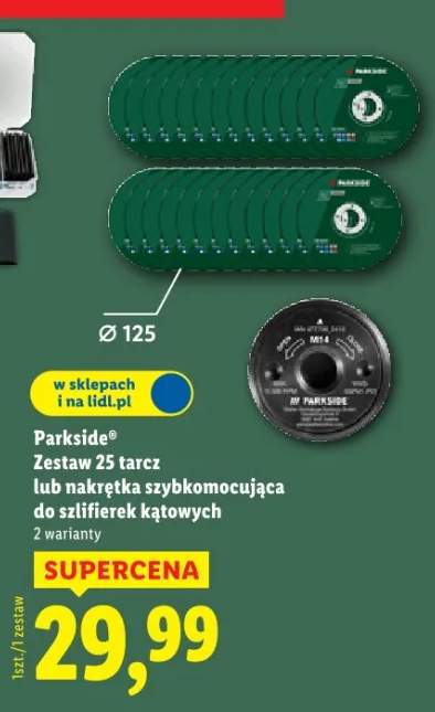 zestaw tarcz do cięcia