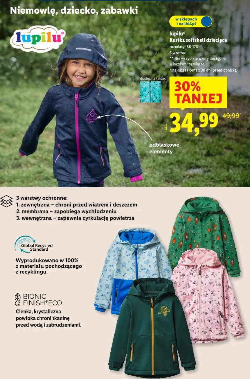 kurtka softshell dziecięca