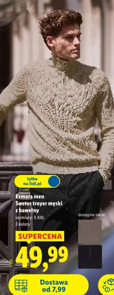 sweter męski