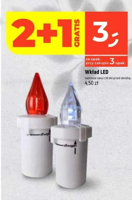 wkład LED do znicza