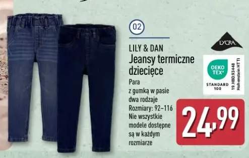 jeansy dziecięce