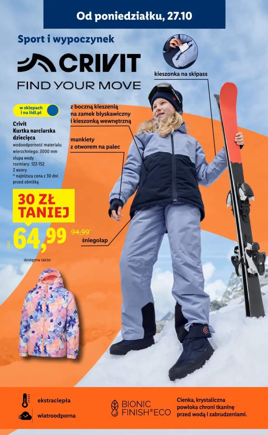 kurtka narciarska dziecięca