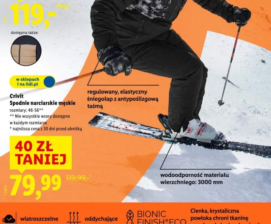 spodnie narciarskie męskie