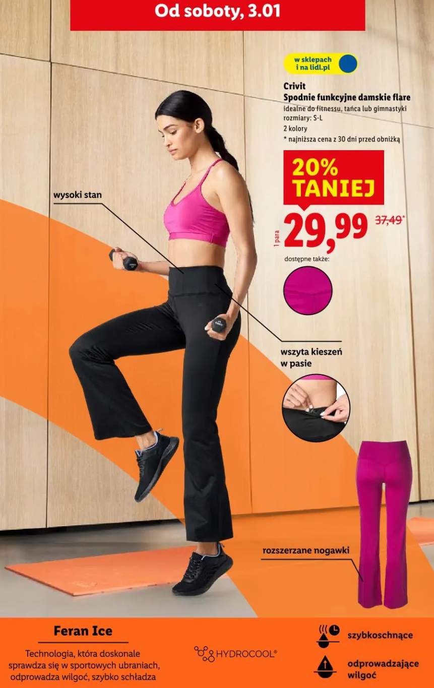 spodnie funkcyjne damskie