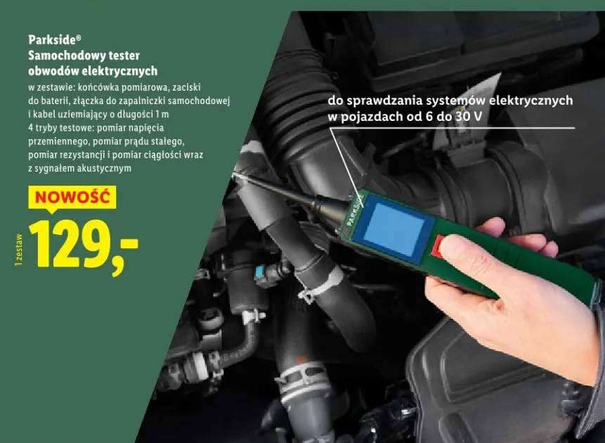 tester napięcia akumulatora