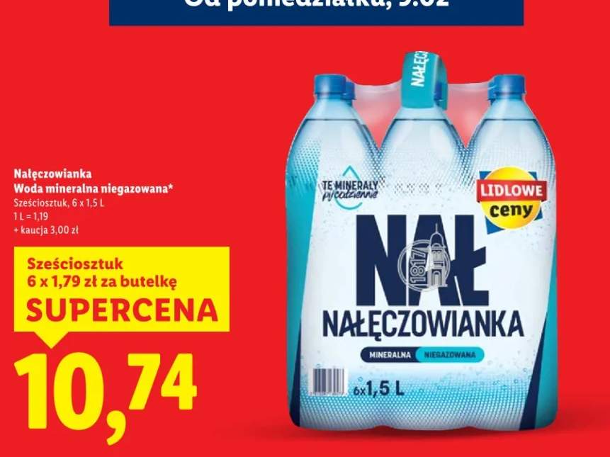 Woda mineralna niegazowana