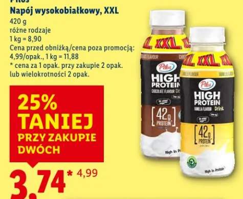 Napój wysokobiałkowy, XXL
