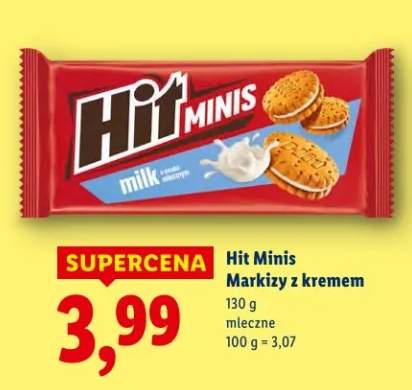 Ciastka markizy z kremem mleczne