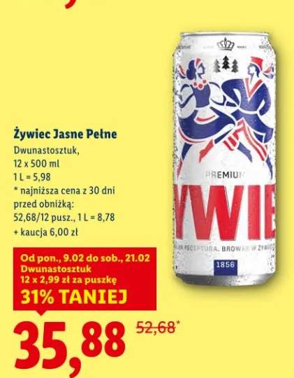 Piwo Żywiec Jasne Pełne