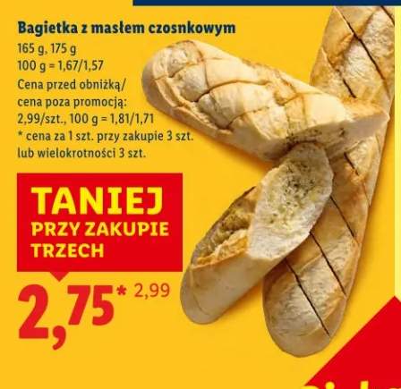 Bagietka z masłem czosnkowym