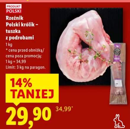 Polski królik - tuszka z podrobami