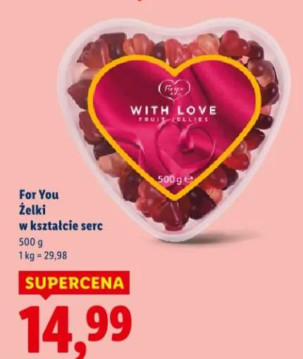 Żelki w kształcie serc