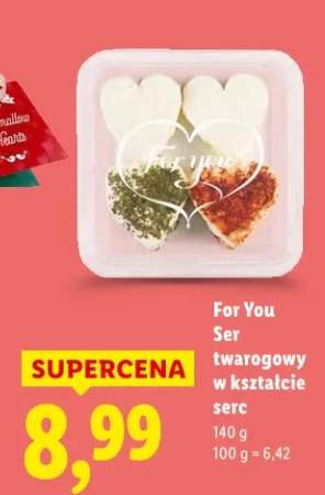 Ser twarogowy w kształcie serc