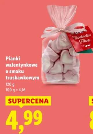 Pianki walentynkowe o smaku truskawkowym