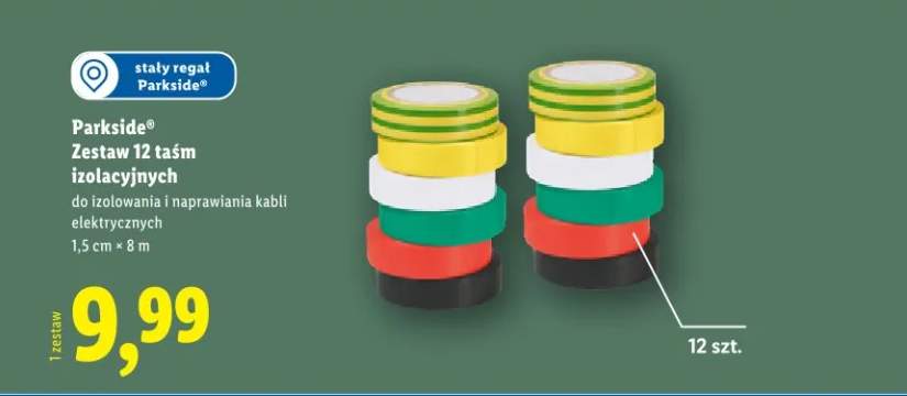 Zestaw 12 taśm izolacyjnych