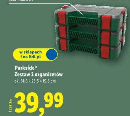 Zestaw 3 organizerów