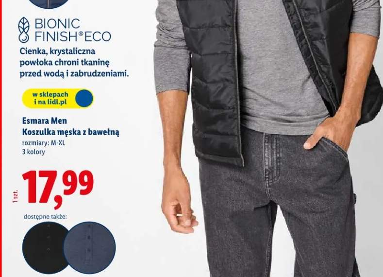 Koszulka męska z bawełną