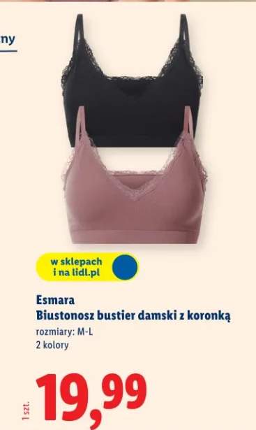Biustonosz bustier damski z koronką