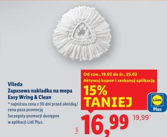Zapasowa nakładka na mopa Easy Wring & Clean