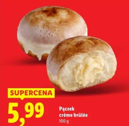 Pączek crème brûlée