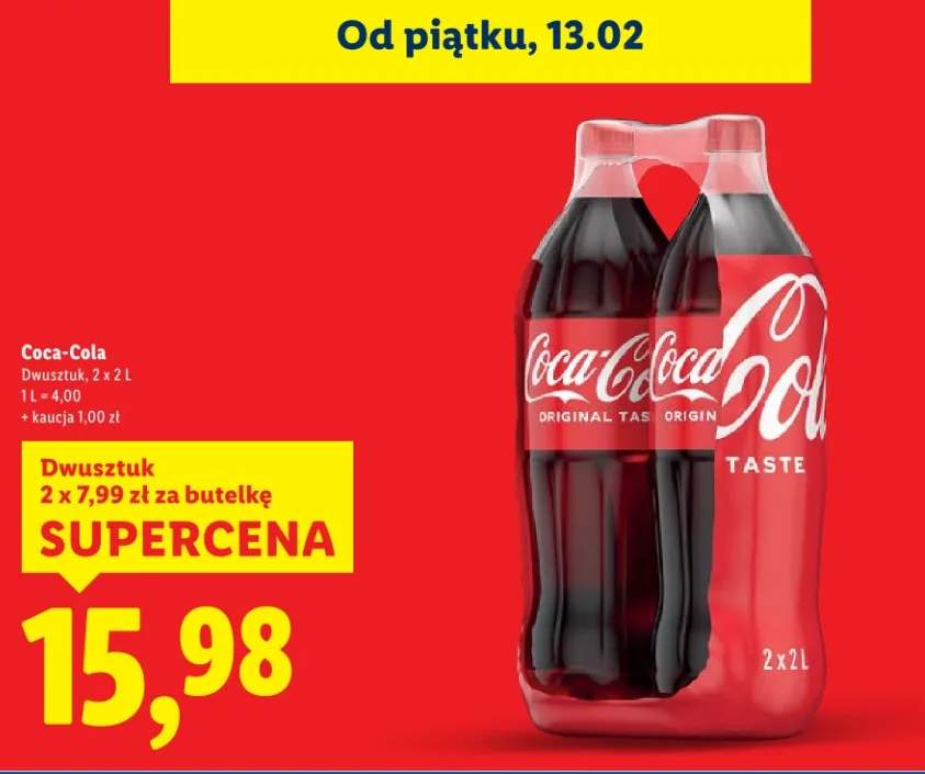 Napój gazowany Coca-Cola dwuszuk