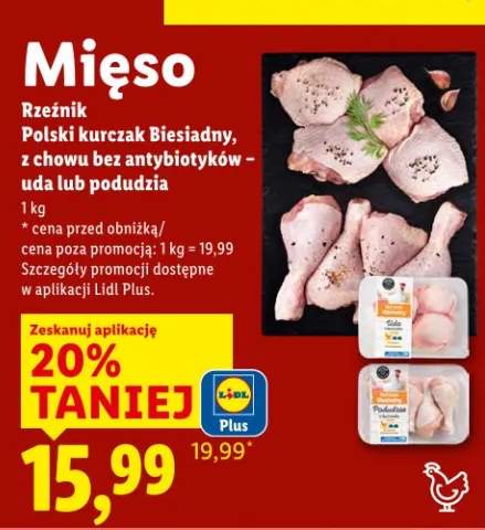 Rzeźnik Polski kurczak Biesiadny, z chowu bez antybiotyków - uda lub podudzia