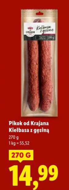 Kiełbasa z gęsiną