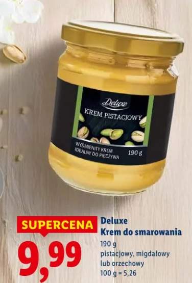 Krem do smarowania pistacjowy, migdałowy lub orzechowy