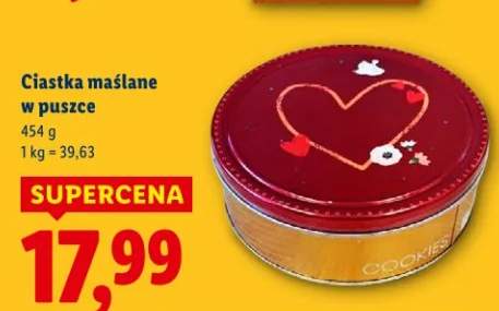 Ciastka maślane w puszce