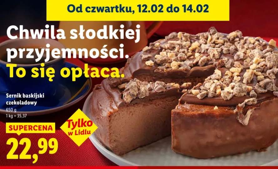 Sernik baskijski czekoladowy