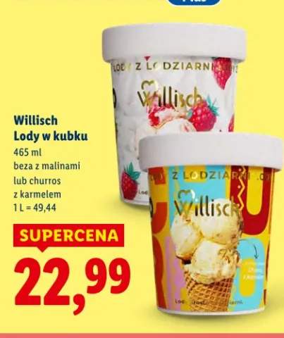 Lody w kubku churros z karmelem