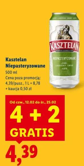 Piwo Kasztelan Niepasteryzowane