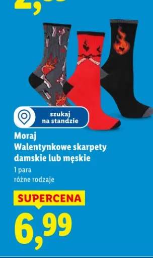 Skarpety damskie lub męskie Walentynkowe