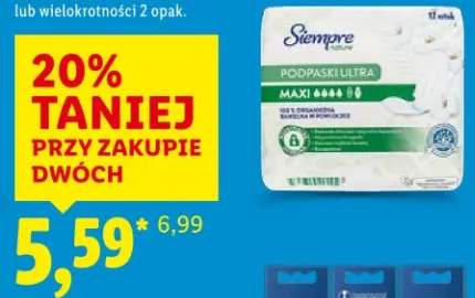 Podpaski ultra z bawełną organiczną