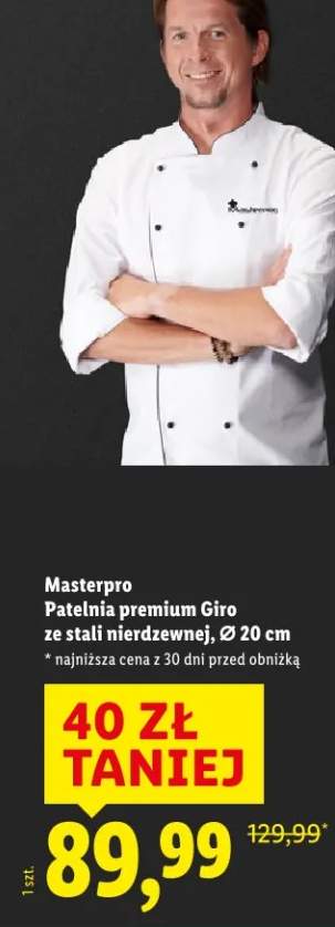 Patelnia premium Giro ze stali nierdzewnej