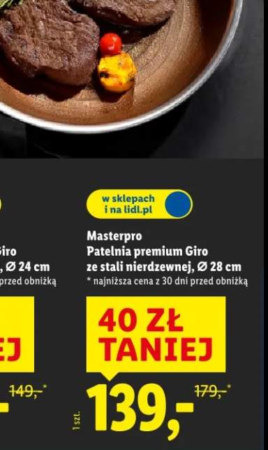 Patelnia premium Giro ze stali nierdzewnej