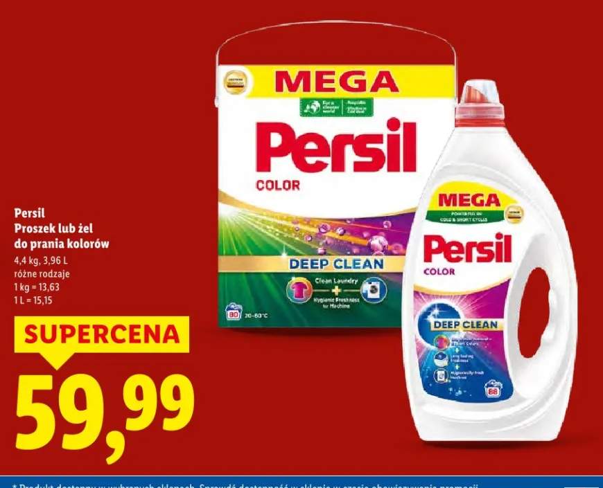 Proszek lub żel do prania kolorów