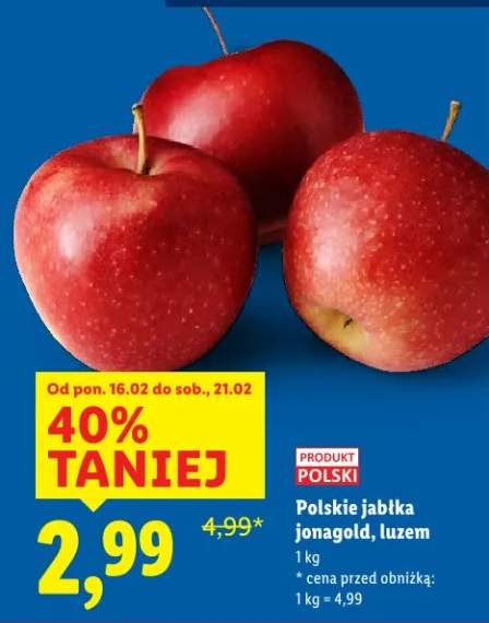 Jabłka jonagold, luzem