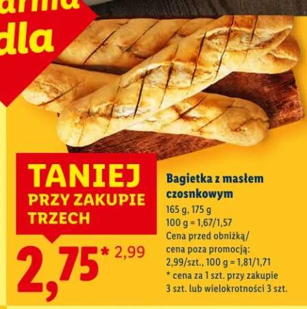 Bagietka z masłem czosnkowym