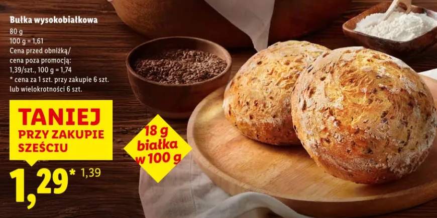 Bułka wysokobiałkowa