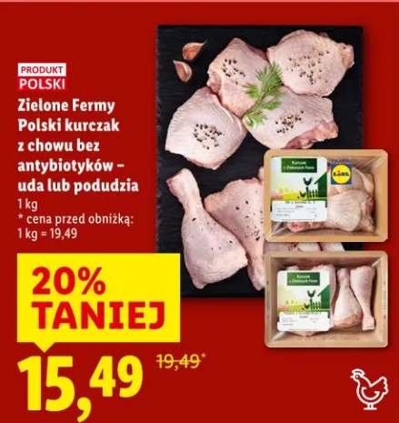 Zielone Fermy Polski kurczak z chowu bez antybiotyków - uda lub podudzia