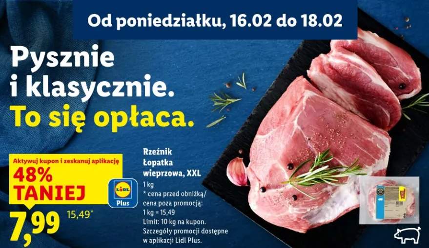Rzeźnik łopatka wieprzowa XXL