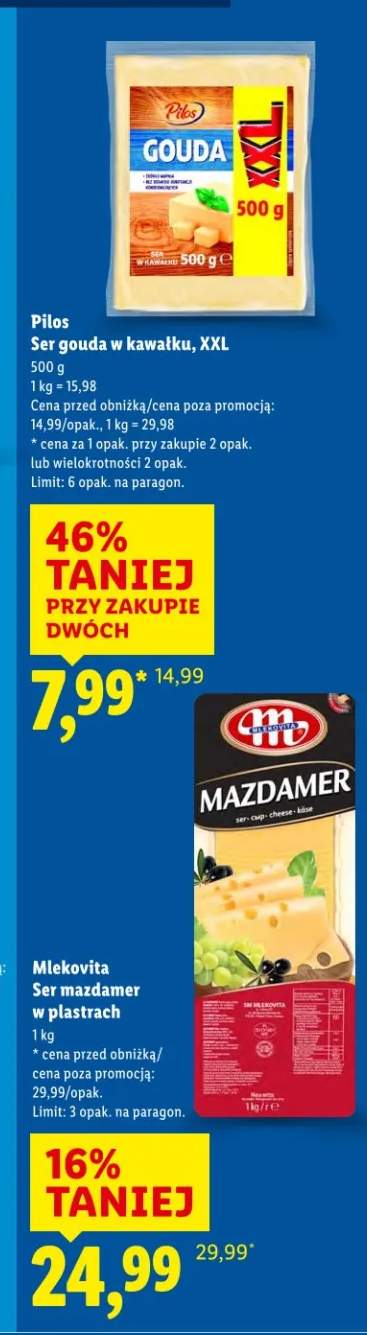 Ser gouda w kawałku, XXL